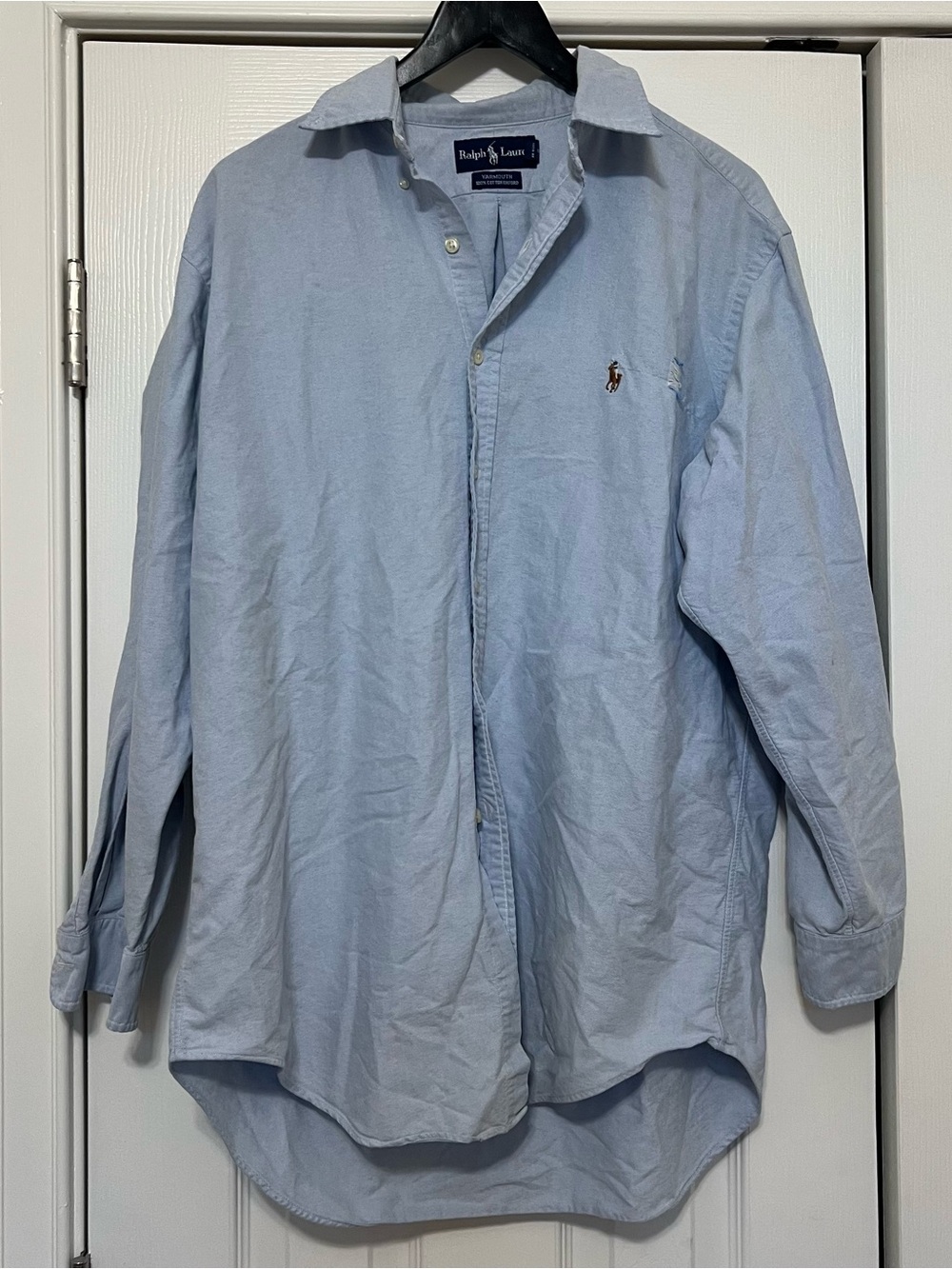 Ralph Lauren Light Blue Classic Oxford Shirt in size 16 32/33, preppy